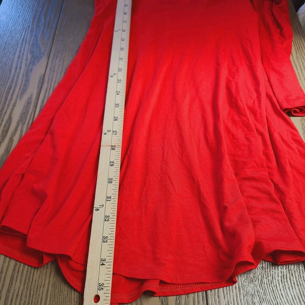 NEW Free People Beach mini dress red knit cut out long sleeve‎ bodycon S party - Picture 14 of 14